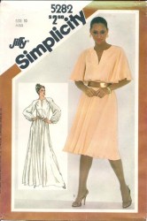 5282 PULLOVR ELASTIC WST  SS-LS DRESS LENGTHS PATTERN 10, 12